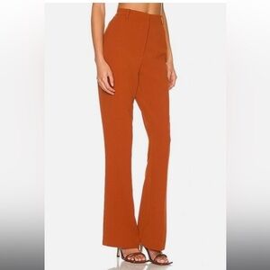 NBD “Axel” Rust Wide-Leg Trousers from Revolve – Size XS (32” Inseam)